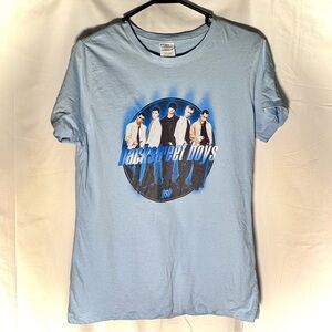 Backstreet Boys Light Blue Graphic T-Shirt - Medium